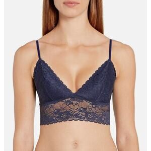 Maidenform Lace Longline NWT Navy Blue Bralette Women's Size Medium Intimates